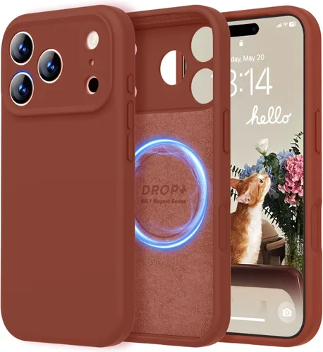 Vista 264 de LOVE 3000 Diseñada para Funda iPhone Air, Silicona Premium [Compatible con Magsafe][Forro de Microfibra Suave Anti-Rayones] Funda Protectora