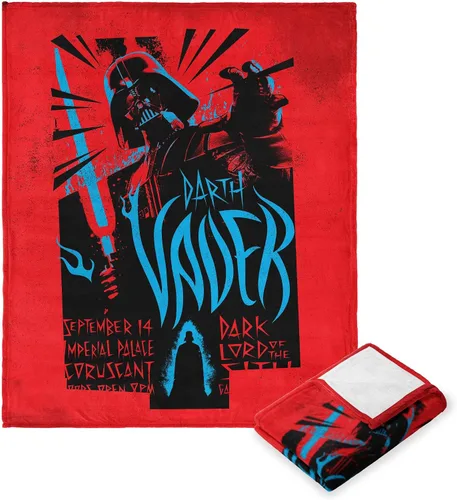 Vista 29 de Northwest Star Wars Manta Decorativa Silk Touch, 40" x 50", Villanos del Lado Oscuro