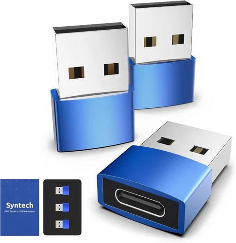 Vista 13 de Syntech - Adaptador USB C hembra a USB macho, paquete de 3 unidades, convertidor de tipo C a USB A, compatible con iPhone 17/16/15/14/13 Pro Max