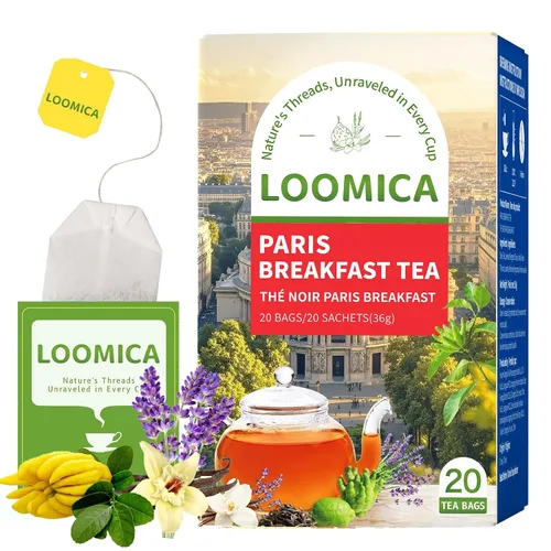 Vista 12 de LOOMICA Té verde de jazmín descafeinado, descafeinado, suave y refrescante, bolsas de té verde jazmín, naturalmente fragante con flores frescas