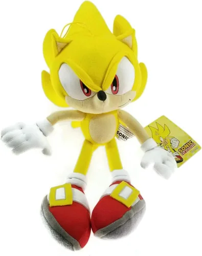 Vista 4 de Great Eastern GE-8958 Sonic The Hedgehog Plush - Super Sonic, 12 pulgadas