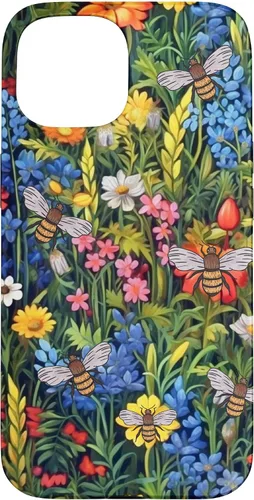 Vista 6 de Funda para iPhone 12 mini Bees And Wildflowers