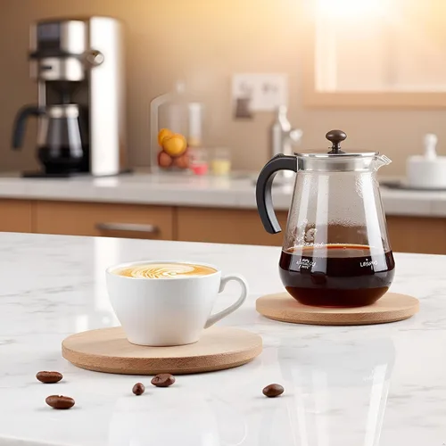 Vista 2 de 100 filtros de café, filtros de papel desechables, filtros de café redondos de repuesto compatibles con filtro de café Aerobie Aeropress y cafetera