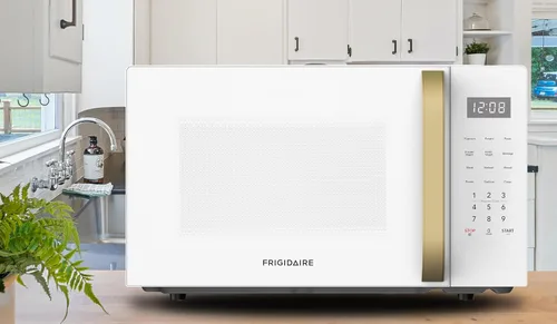 Vista 11 de FRIGIDAIRE Microondas retro de 1.05 pies cúbicos, oro blanco