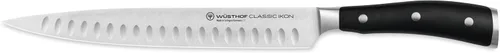 Vista 4 de Wusthof Classic Ikon - Cuchillo de trinchar de 9 pulgadas con borde hueco, grabado personalizado, personalizado