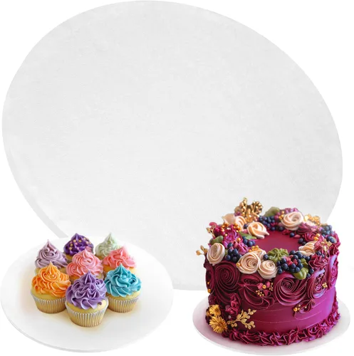 Vista 14 de Tablas para Pasteles - Paquete de 4, 12 pulgadas, Azul - Bases Redondas Reutilizables para Pasteles para Postres Espectaculares - Bases de Cartón