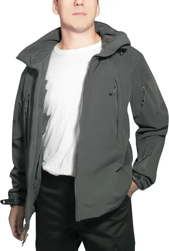Vista 4 de Rothco Chaqueta con carcasa suave oculta, Gunmetal Grey