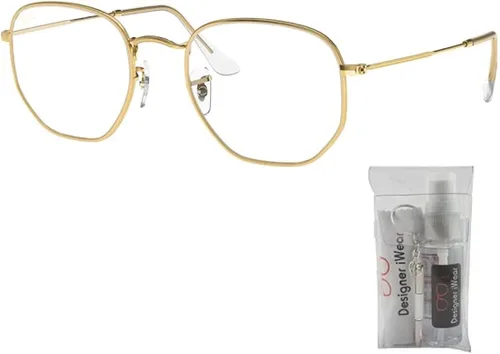 Vista 2 de Ray-Ban RB3548N HEXAGONAL Sunglasses For Men For Women BUNDLE with Designer iWear Complimentary Eyewear Care Kit