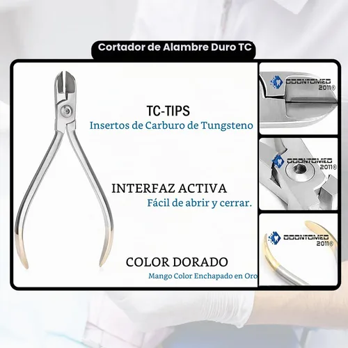 Vista 2 de OdontoMed2011® CORTADOR DE ALAMBRE DURO CARBURO DE TUNGSTENO ORTODONCIA