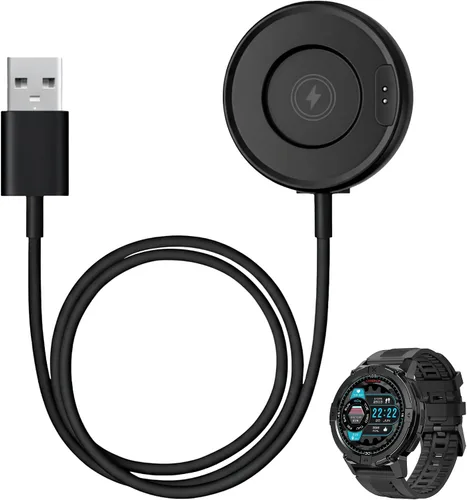 Vista 7 de CARBINOX Cargador de reloj inteligente, cable de carga USB magnético de 2 pines Blaze S