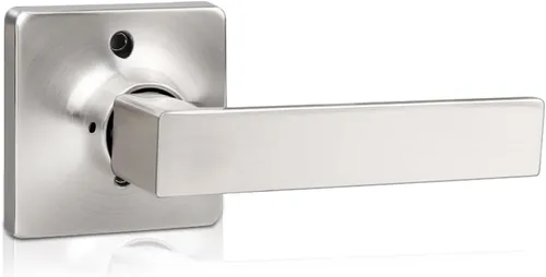 Vista 16 de Mengico Paquete de 1 cerradura de puerta, manijas de puerta negras para interiores, palanca de puerta interior izquierda o derecha, manija de puerta