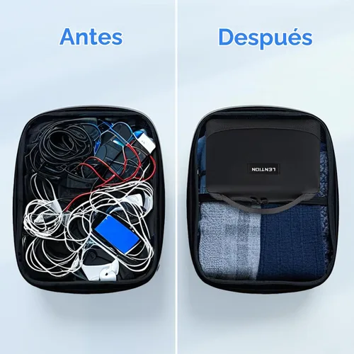 Vista 4 de LENTION Bolsa de viaje organizadora de electrónica impermeable prémium