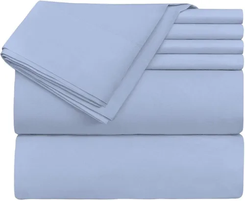 Vista 5 de Juego de sábanas de 5 piezas para camas ajustables, 800 TC-100% algodón, color negro, dividido, para cama ajustable, hilo de fibra larga de una sola