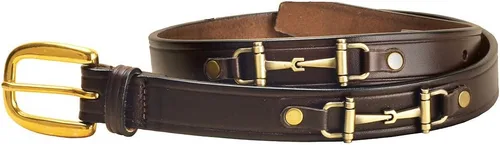 Vista 3 de Tory Leather Cinturón de broca de 1 pulgada