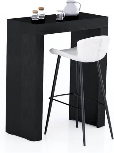Vista 16 de Mobili Fiver Evolution - Mesa alta de bar de cocina fabricada en Italia Ahorra Espacio, Mesa de altura de mostrador montada en la pared para 1