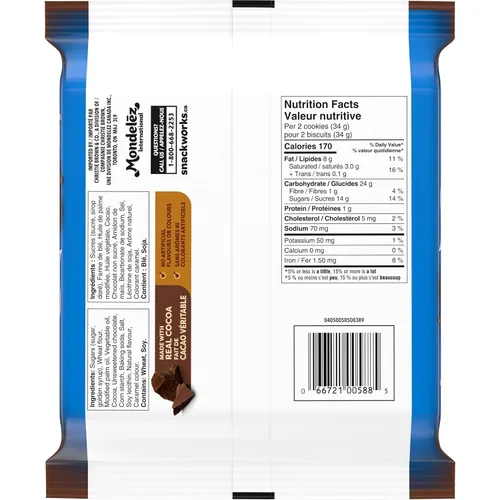 Vista 9 de Christie Galletas de chocolate de doble relleno, 303 g/10.68 oz, importadas de Canadá