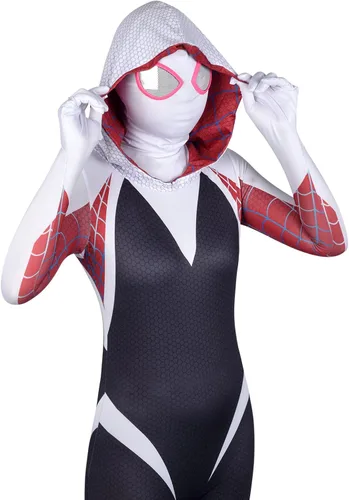 Vista 2 de WPOZD Universe r Gwen - Disfraz de cosplay estilo 3D, disfraz de Halloween