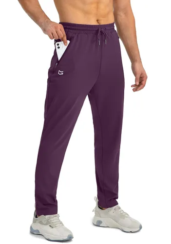 Vista 19 de G Gradual - Pantalones deportivos para hombre con bolsillos con cremallera, joggers cónicos para hombres, pantalones atléticos para entrenamiento