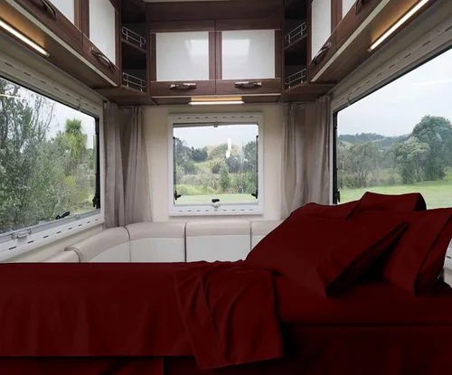 Vista 20 de RV-Sheets - Juego de sábanas estrechas de 29.9 x 78.3 in, 600 hilos, 100% egipcias, autocaravanas, caravanas, caravanas, barcos, suaves, de lujo