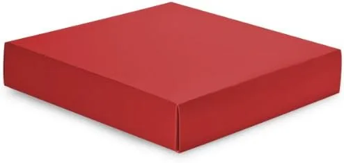 Vista 2 de Paquete de 25, tapas de caja de color negro mate de 10 x 10 x 2 pulgadas con interior blanco limpio