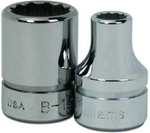 Vista 16 de Williams JHWB-1232 - Zócalo poco profundo de 3/8 pulgadas, SAE de 12 puntos, 1 pulgada, acabado cromado pulido
