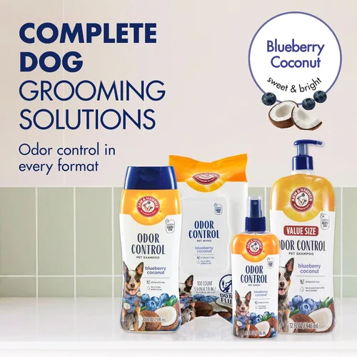 Vista 7 de Arm & Hammer Toallitas para perros con control de olores, arándano y coco