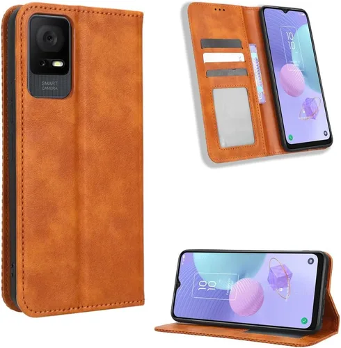 Vista 21 de Funda para BLU Bold N2, funda de piel sintética para BLU Bold N2, funda para BLU Bold N2 5G N0050UU Funda de piel sintética negra Negro