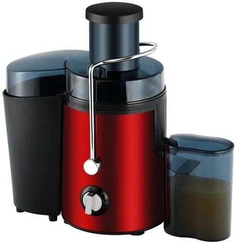 Vista 2 de Máquina exprimidora, extractor de exprimidor centrífugo de 500 W con boca ancha de 3 pulgadas, canal de alimentación para frutas y verduras, fácil