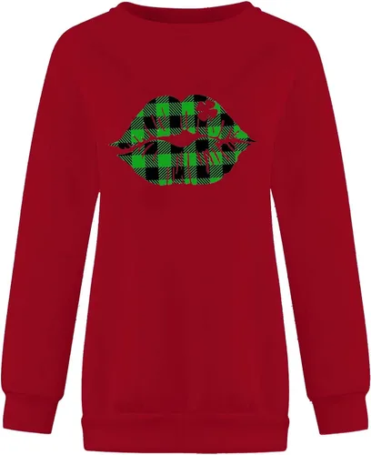 Vista 4 de Camiseta del día de San Patricio para mujer, camiseta de manga larga, ajuste holgado