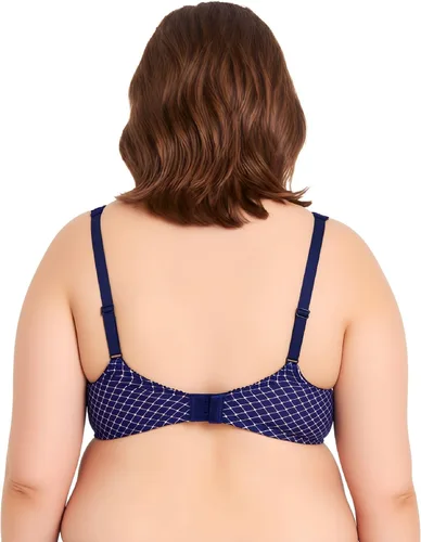 Vista 5 de Curve Muse Brasier reductor sin forro con aros para mujer con bordado de encaje, paquete de 2