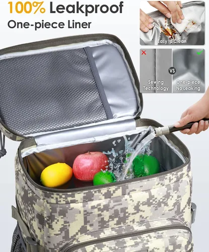 Vista 3 de TACTICISM Tactical Cooler Backpack Insulated Leak-Proof - 24L Heavy Duty Lunch Backpack for Men Women Adults, Soft Ice Chest Backpack as Gift Work