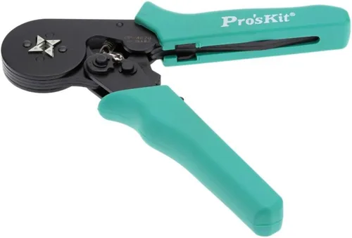 Vista 5 de ProsKit CP-462G - Alicates de prensado de alambre de virola cuadrada ajustable, herramienta práctica de prensado de línea