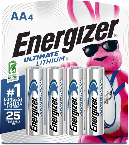 Vista 11 de Energizer Ultimate Lithium AA Baterías (Paquete de 2), Baterías de Litio Doble A de 1.5V