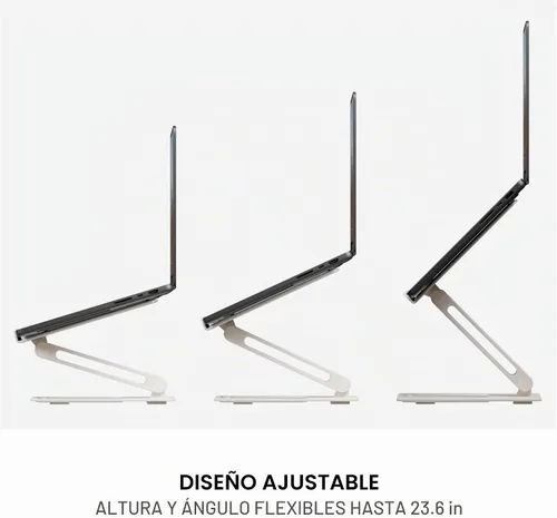 Vista 4 de [Usado] Native Union - Soporte de escritorio para laptop de altura ajustable ergonómico – Compatible con MacBook Air/Pro, iPad, Dell, HP, Lenovo