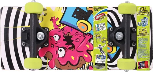 Vista 3 de Locker Board Grom Skateboard cabe en mochila y casillero. Tabla pequeña para 4 adultos y niños 4 escuela: tabla Cruiser y patineta para niños, como