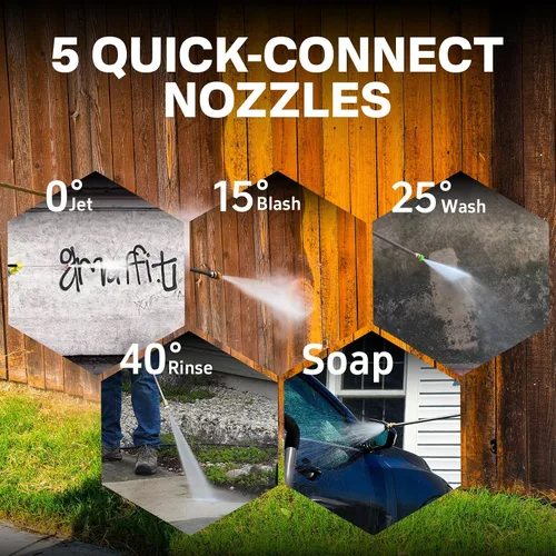 Vista 5 de NOVUS 3100 PSI Gas Pressure Washer, 2.5 GPM Power Washer