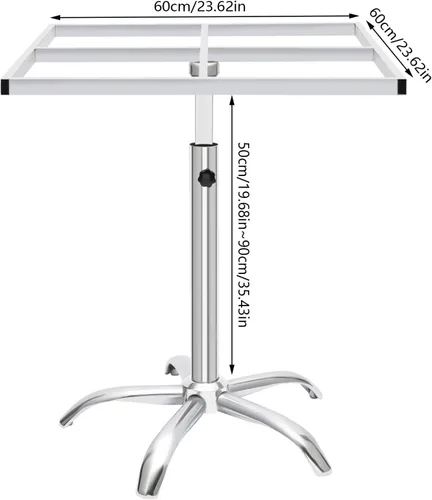 Vista 4 de Soporte giratorio resistente – Soporte de plataforma de rotación de pintura de rotación para base de modelo/plantas giratorias/monitor de soporte