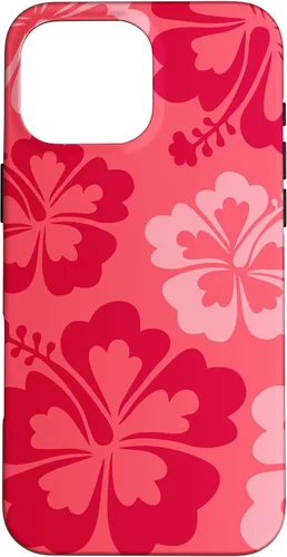 Vista 19 de Hibiscus Flower Beach Hawaiian Exotic Floral Surf Cranberry Case for iPhone 17