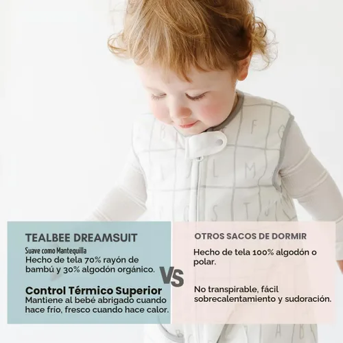 Vista 6 de Dreamsuit: Toddler Sleep Sack with Legs, Rayon Made from Bamboo