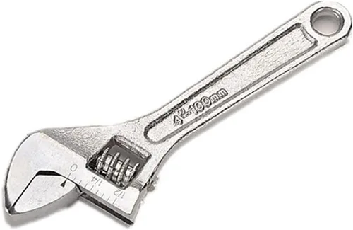 Vista 2 de FLZOSPER Llave ajustable de 4 pulgadas, forjada, tratada térmicamente, cromada