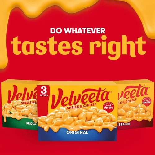 Vista 9 de Velveeta Shells and Cheese Mac, 3 cajas, para cenar o cenar fácilmente, sabor original, hecho con queso real, 12 onzas