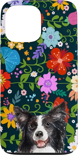 Vista 24 de Border Collie Ditsy Flower Floral Pattern for Women Case for iPhone 17