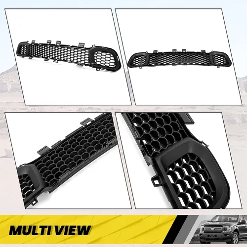 Vista 4 de KUAFU - Parrilla compatible con parachoques Jeep Cherokee 68203216AA