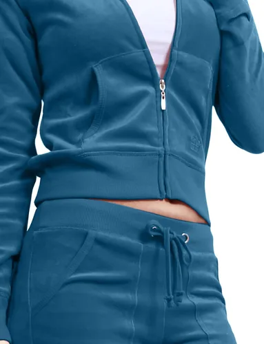 Vista 5 de NE People - Conjunto para mujer, casual, de terciopelo con cremallera, talla S-3XL