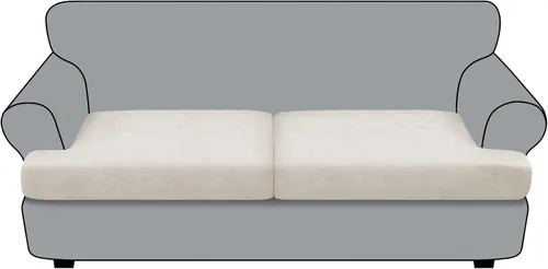 Vista 134 de Funda de cojín para sofá con aspecto de cuero, 1 unidad, elástica, para sala de estar, funda de cojín individual para sofá, protector de asiento