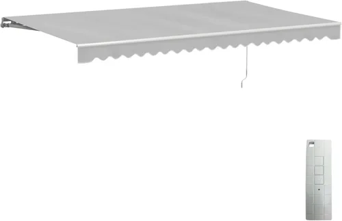 Vista 20 de Toldo Aleko retráctil, motorizado, para patio Gris