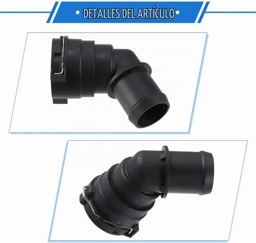 Vista 5 de Conector de manguera de refrigerante del motor, manguera inferior, conector rápido de agua compatible con Acura TSX 2004-2014, plástico duradero