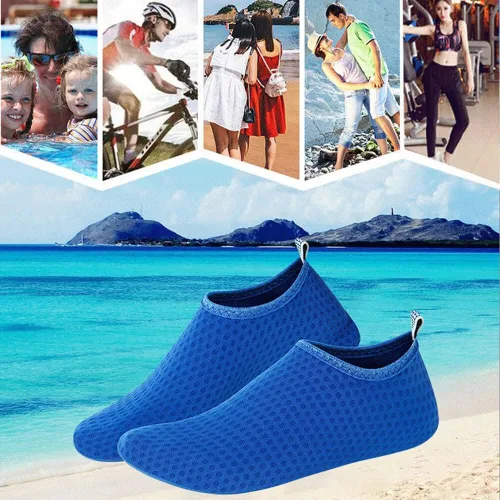 Vista 6 de Zapatos de agua para niños y niñas, calcetines acuáticos descalzos para natación, piscina, secado rápido, ligeros, calcetines de playa para niños