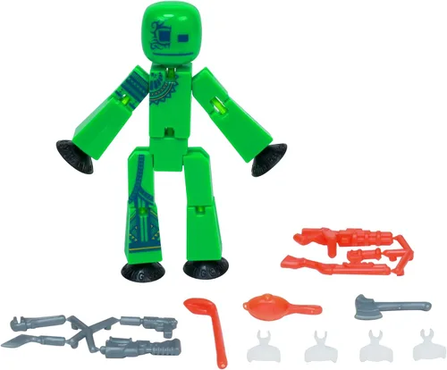 Vista 7 de Zing StikBot Zingtannica Paquete de acción - Figuras de acción coleccionables y accesorios, incluye 1 Stikbot, 1 set de accesorios, animación