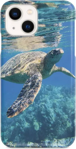 Vista 13 de Inspired Cases - Compatible con iPhone 8 Plus - Funda protectora con textura 3D para Apple iPhone 8 Plus - Tortuga marina submarina